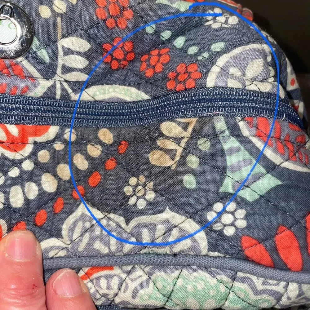Vera Bradley Campus Backpack Nomadic Floral Quilted Travel Bag Carry On Large - Picture 6 of 16